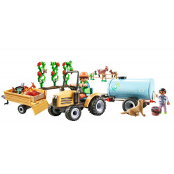 PLAYMOBIL 71442 Traktor mit Anhänger und Wassertank