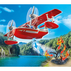 PLAYMOBIL 71463 Feuerwehrflugzeug mit Löschfunktion