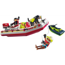 PLAYMOBIL 71464 Feuerwehrboot mit Aqua Scooter