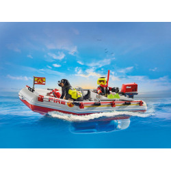 PLAYMOBIL 71464 Feuerwehrboot mit Aqua Scooter
