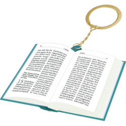 Schlüsselanhänger Bibel to go   Regenbogenfarben, sortiert (1 Stück)