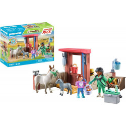 thumb-alternative:PLAYMOBIL 71471 Tierarzteinsatz bei den Eseln
