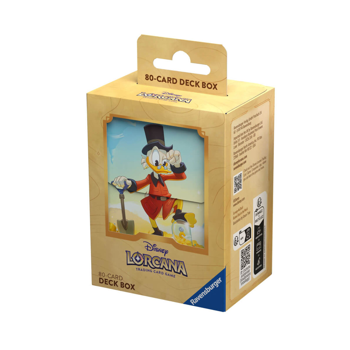 Ravenburger 11098301 Disney Lorcana: Die Tintenlande   Deck Box Dagobert Duck Lorcana Accessories