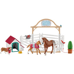 schleich® Horse Club 42458 Hannahs Gastpferde mit Hündin Ruby