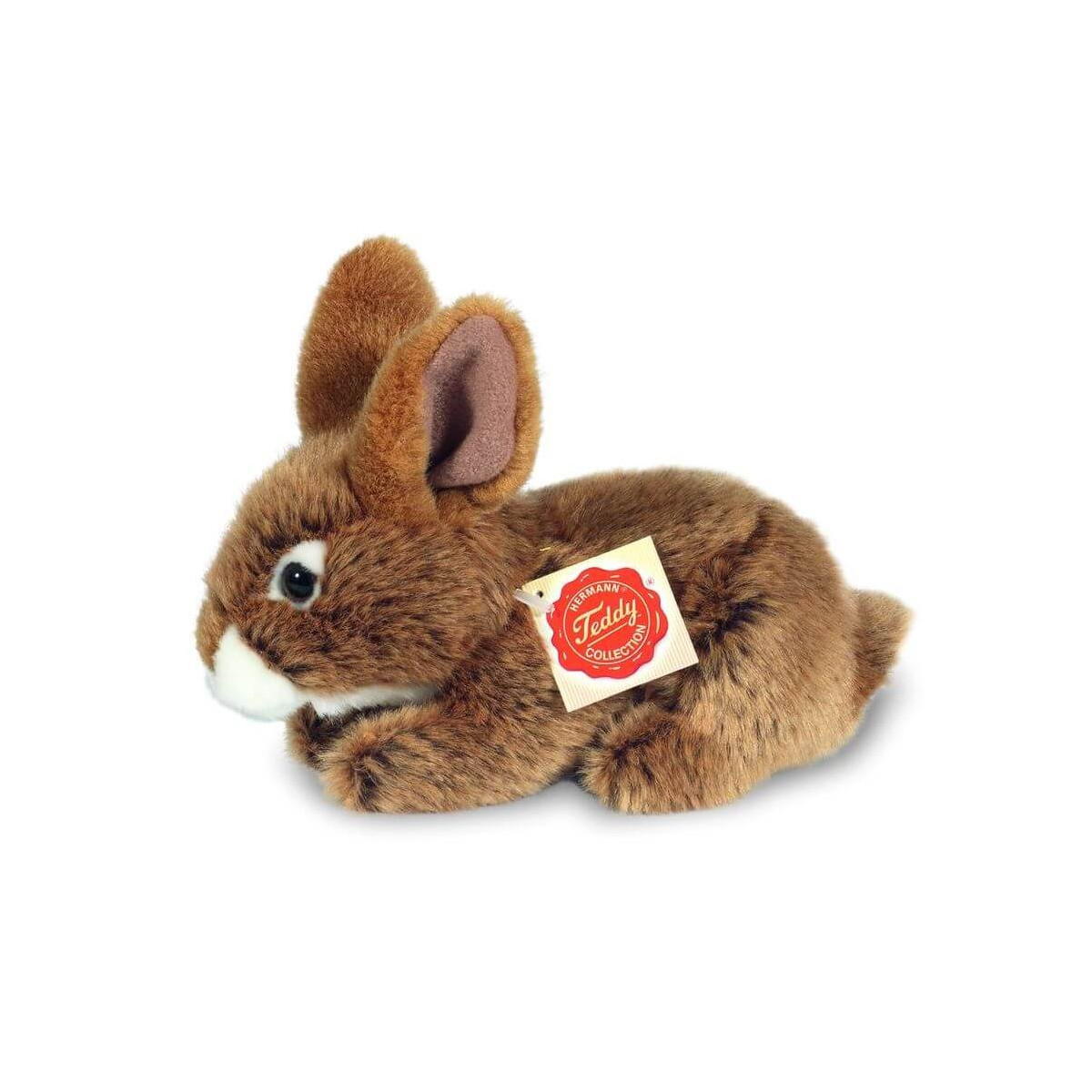 Teddy Hermann Hase sitzend, braun, ca. 19 cm