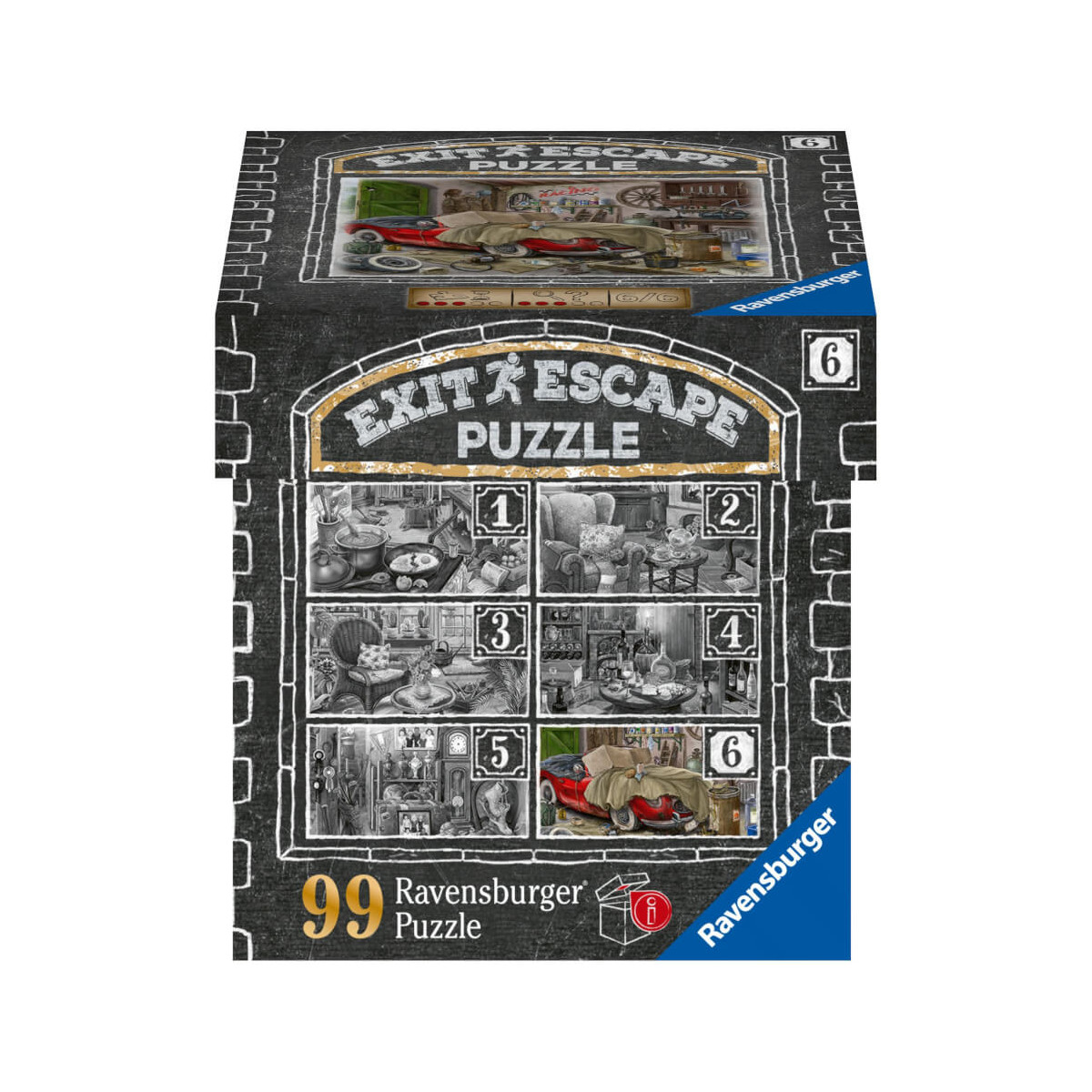 Ravenburger 16882 Puzzle Im Gutshaus Garage 99 Teile