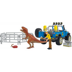 schleich® Dinosaurs 41464 Geländewagen mit Dino Außenposten