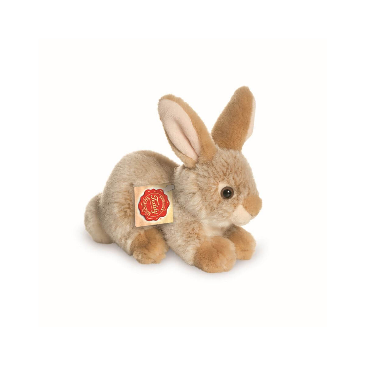 Teddy Hermann Hase sitzend, beige, ca. 18 cm