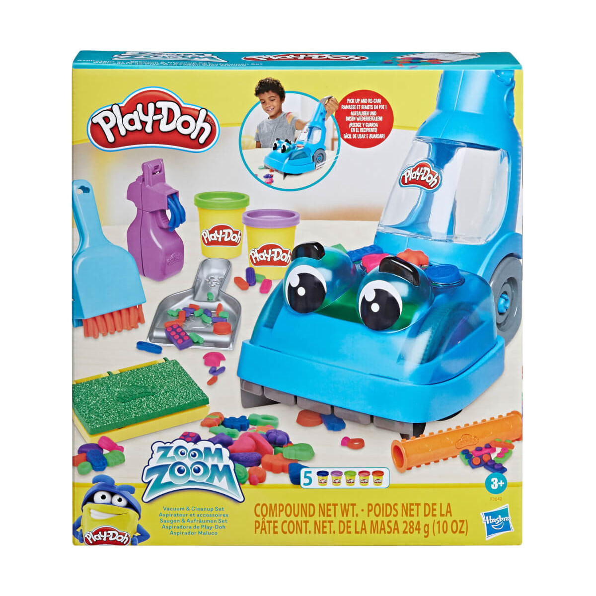 Play Doh Zoom Zoom Saugen und Aufräumen Set