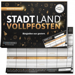 STADT LAND VOLLPFOSTEN®   SILVESTER EDITION   Bleigießen war gestern.   A5