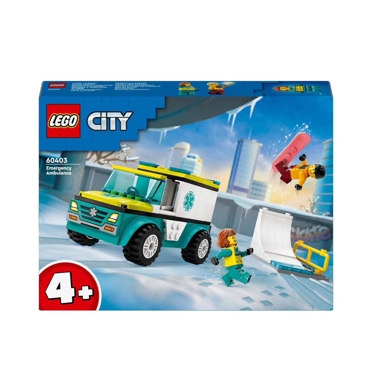 LEGO® City 60403 Rettungswagen und Snowboarder