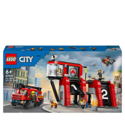 thumb-alternative:LEGO® City 60414 Feuerwehrstation mit Drehleiterfahrzeug