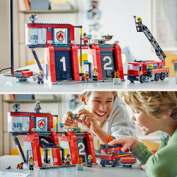 thumb-alternative:LEGO® City 60414 Feuerwehrstation mit Drehleiterfahrzeug