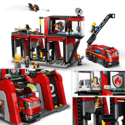 thumb-alternative:LEGO® City 60414 Feuerwehrstation mit Drehleiterfahrzeug