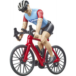 Bruder 63110 bworld Rennrad mit Radfahrer