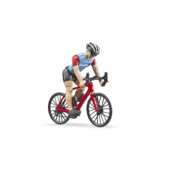 Bruder 63110 bworld Rennrad mit Radfahrer