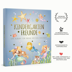 Kindergartenfreunde – MEERJUNGFRAU: ein Album für meine ersten Freunde (Freundebuch Kindergarten 3 J
