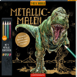 Metallic Malen (mit Metallic Buntstiften)   T Rex World