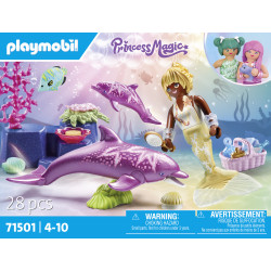 PLAYMOBIL 71501 Meerjungfrau mit Delfinen