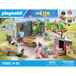 thumb-alternative:PLAYMOBIL 71510 Kleine Hühnerfarm im Tiny House Garten