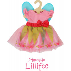Puppenkleid ''Prinzessin Lillifee'' mit pinker Schleife, Gr. 28 35 cm