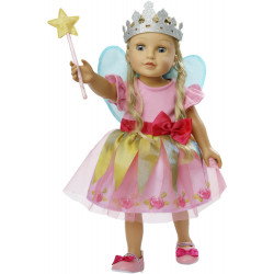 thumb-alternative:Puppenkleid ''Prinzessin Lillifee'' mit pinker Schleife, Gr. 28 35 cm
