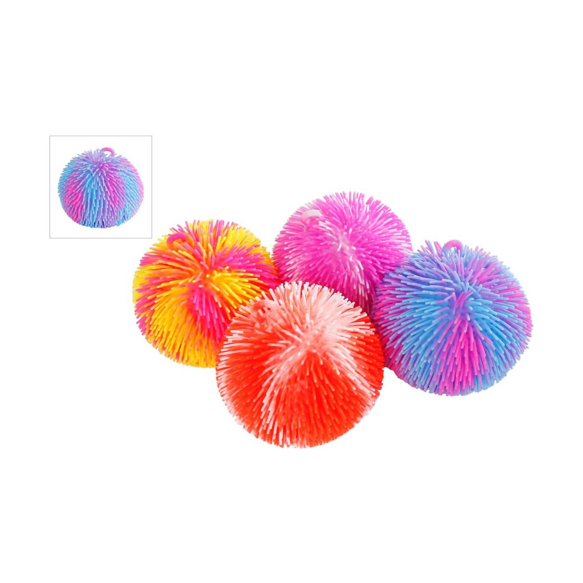 PUFFERMANIA Pufferball multicolor 20cm, 4 fach sortiert