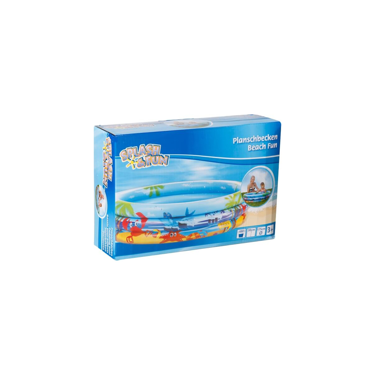 Splash & Fun Planschbecken Beach Fun  175 cm