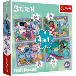 Lilo & Stitch 4in1 Puzzle 35/48/54/70T
