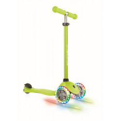 GLOBBER PRIMO LIGHTS lime grün, mit Leuchtrollen
