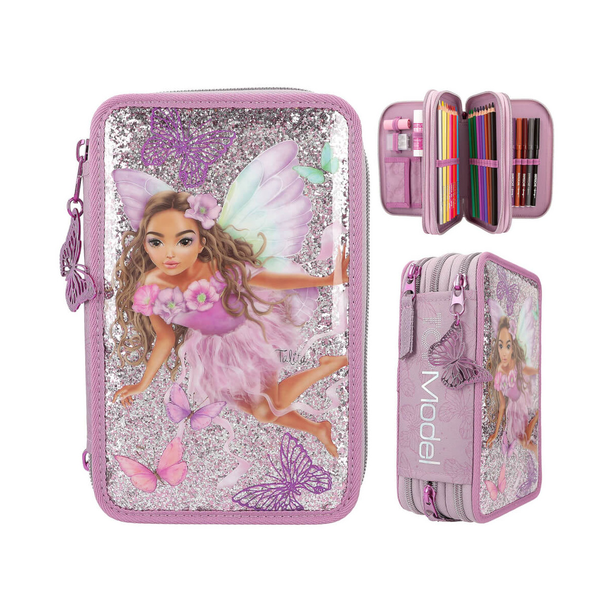 TOPModel 3 Fach Federtasche FAIRY LOVE