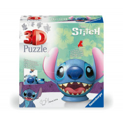 Ravensburger 11574 Puzzle Disney Stitch Puzzle Ball mit Ohren 3D 72 Teile
