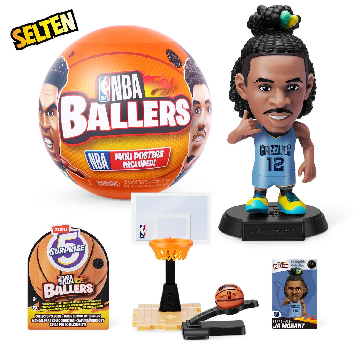 NBA BALLERS バスケットボール 5個セット ミニポスター付き