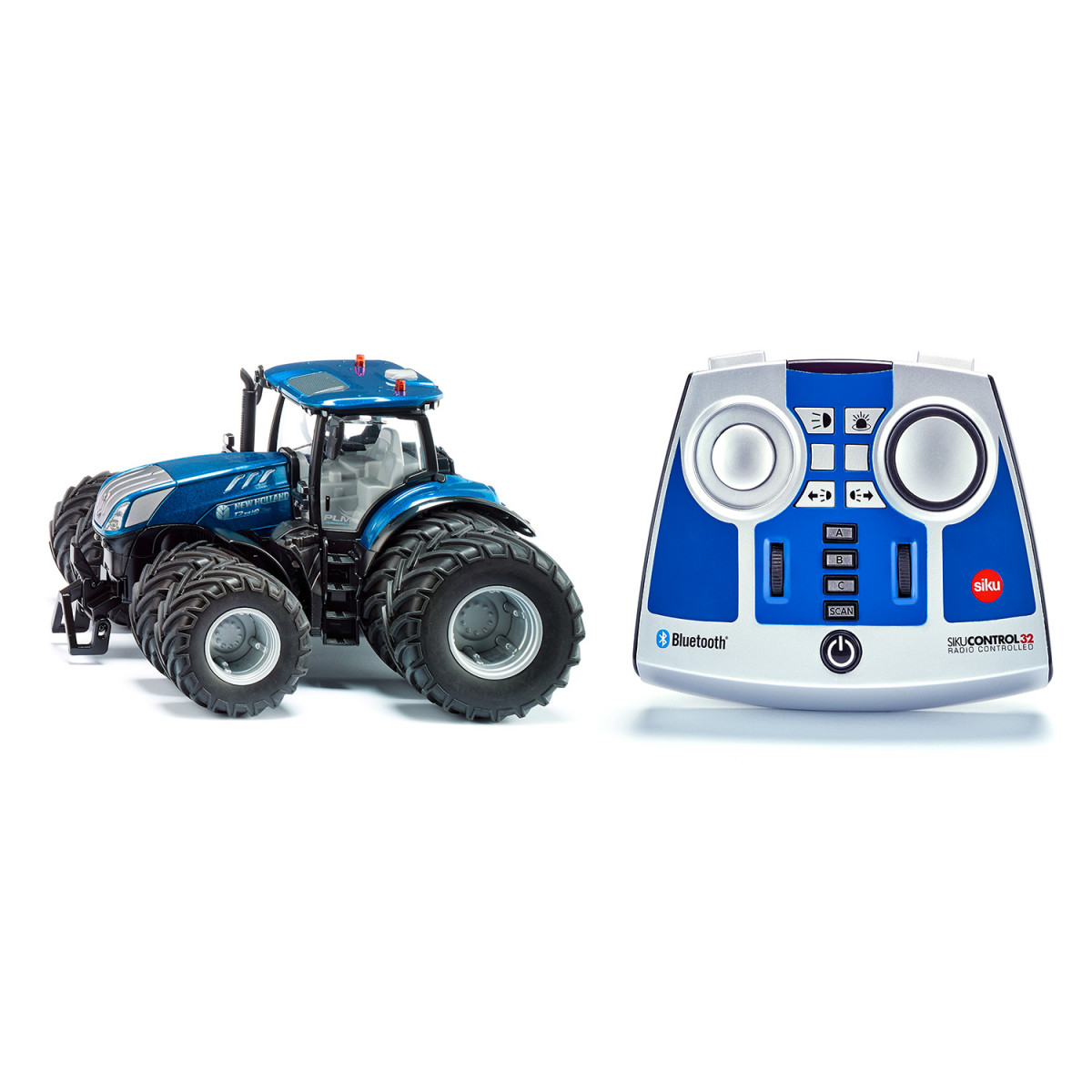 SIKU 6739 New Holland T7.315 mit Doppelreifen u. Bluetooth App Steuerung m. Fernsteuerung