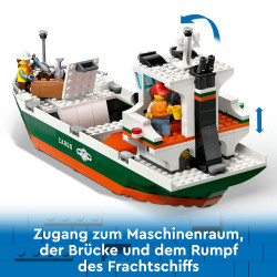 LEGO® City 60422 Hafen mit Frachtschiff