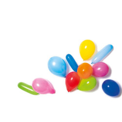 10 Latexballons Formen & Farben sortiert