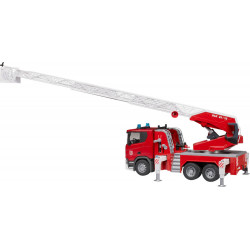 thumb-alternative:bruder 03591 Scania Super 560R Feuerwehr mit Drehleiter, Wasserpumpe, L S Modul