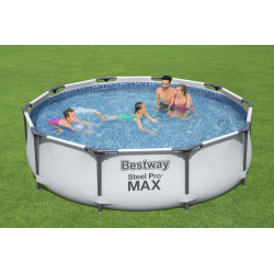 Steel Pro Max™ Frame Pool Set, rund, mit Filterpumpe 305 x 76 cm