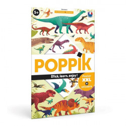 Poppik - Sticker Lernposter Dino