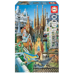 Educa   Miniature Collage Gaudi 1000 Teile