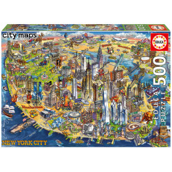 Educa   New York City Map 500 Teile