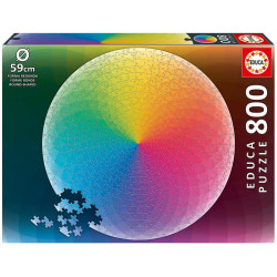 Educa   Regenbogenfarben 800 Teile Rund Puzzle