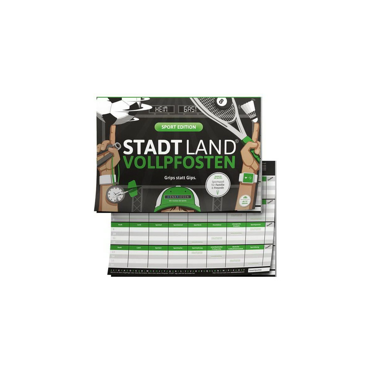 STADT LAND VOLLPFOSTEN®   SPORT EDITION Grips statt Gips.