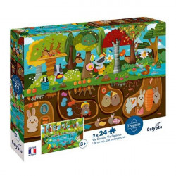 thumb-alternative:Waldtiere 2x24 Teile Puzzle