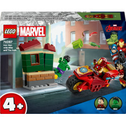 LEGO® Marvel Super Heroes™ 76287 Iron Man mit Bike und der Hulk