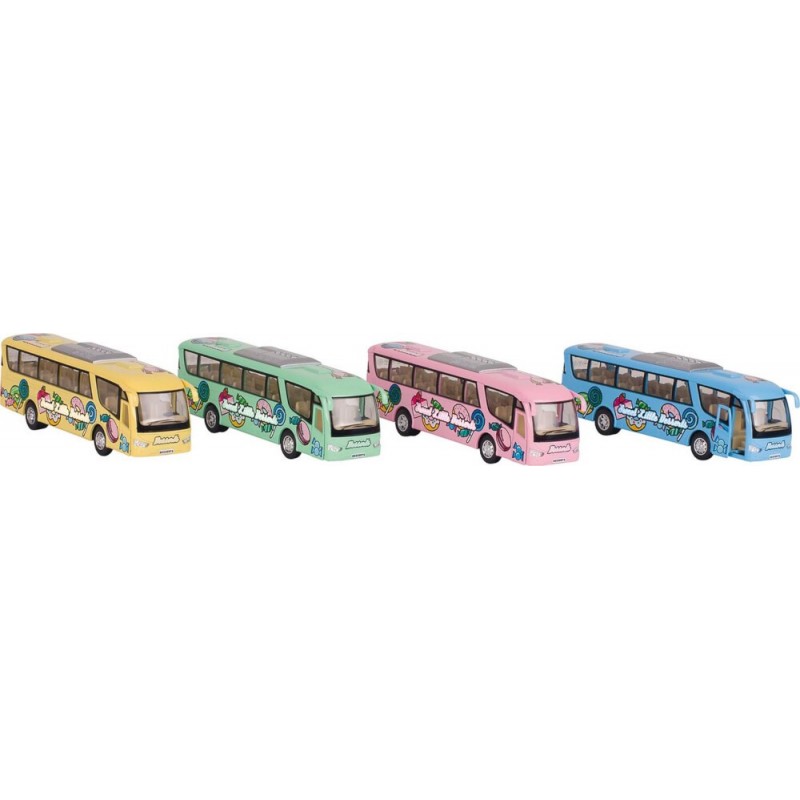 GoKi Reisebus mit Druck,Spritzguß, L  18 cm