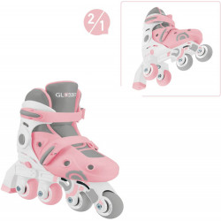 GLOBBER LEARNING SKATES 2in1 pastellrosa, Gr. 30 33