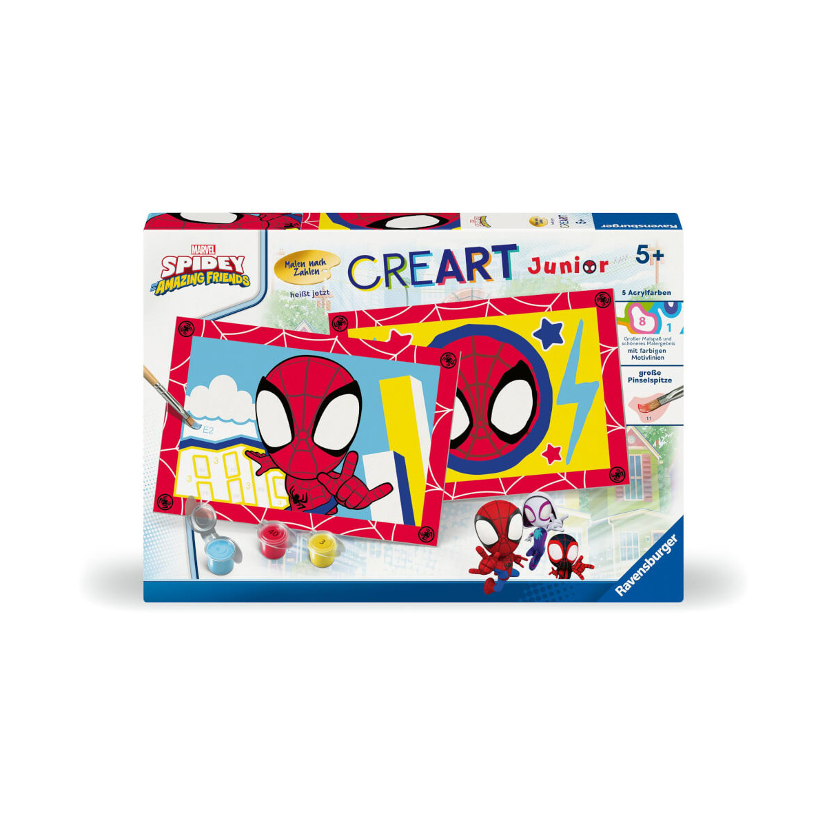 Ravensburger 23949 Malen nach Zahlen Spidey Malen nach Zahlen Junior