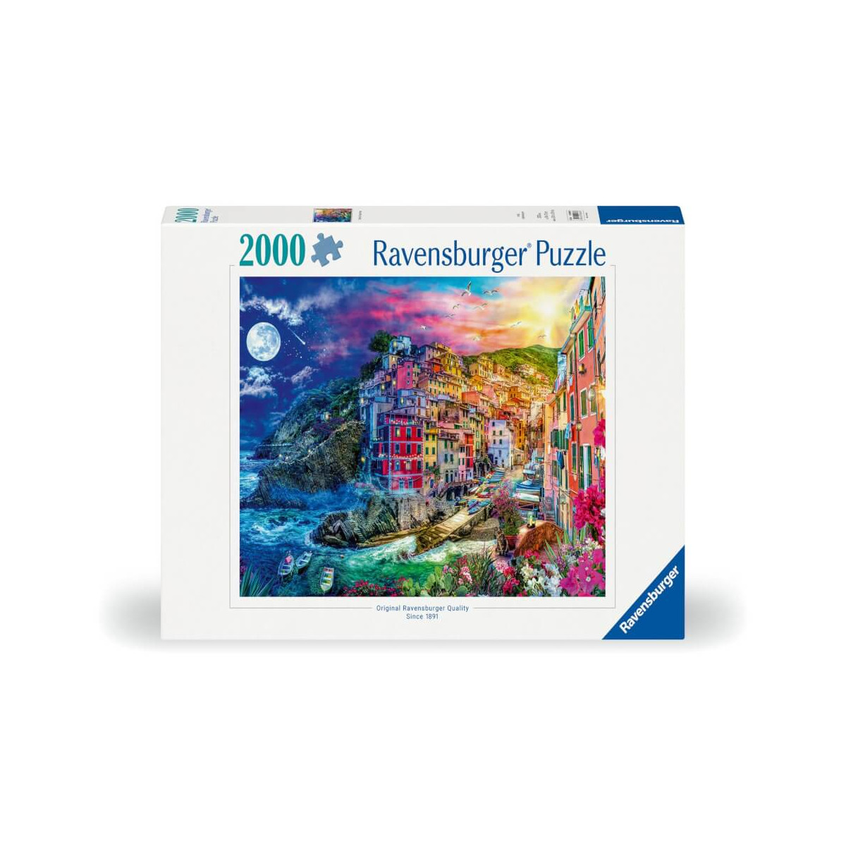 Ravensburger 12000803 Puzzle Farbenfrohe Cinque Terre 2000 Teile
