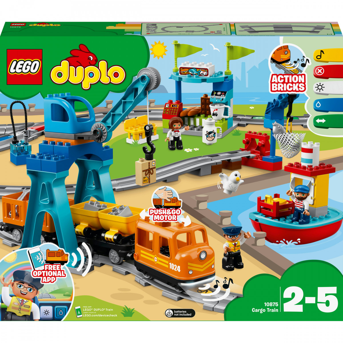 LEGO® DUPLO® 10875 Güterzug, 105 Teile